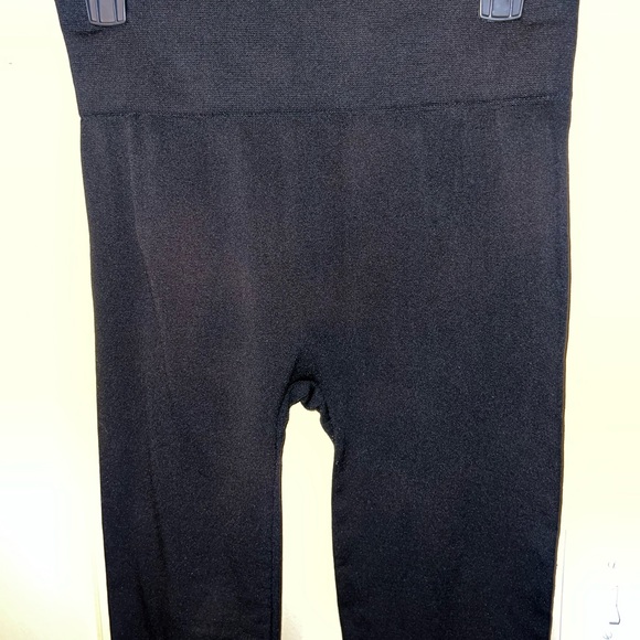 ⭐️Black Fleece Lined Leggings Elastic Waistband Size L/XL - Picture 5 of 8